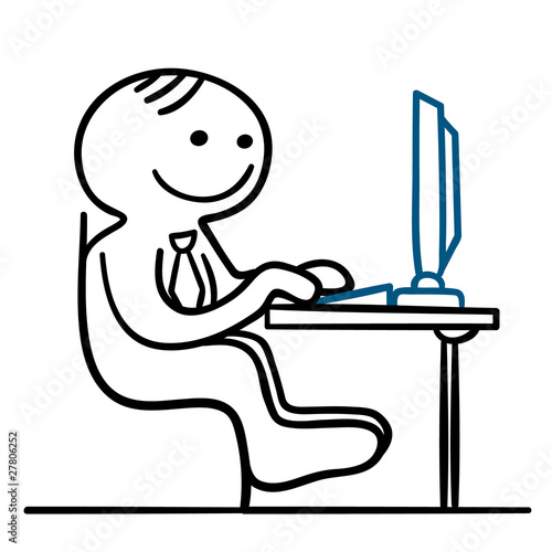 figur am schreibtisch