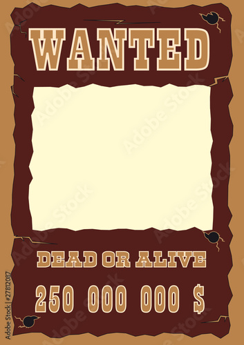 affiche cowboy western récompense