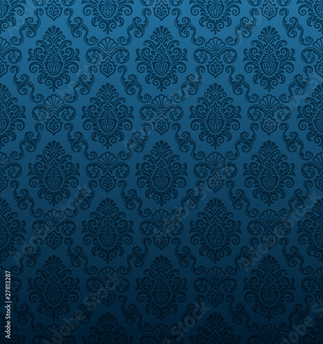 Seamless damask wallpaper