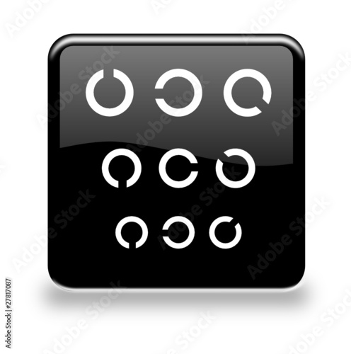 Button Sehtest black