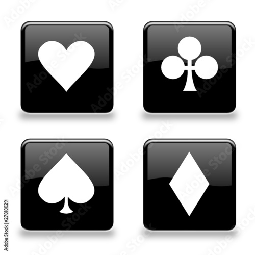 Buttonset Poker black