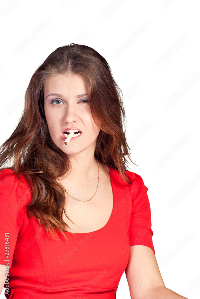 Beauty with cigarette Beauty with cigarette