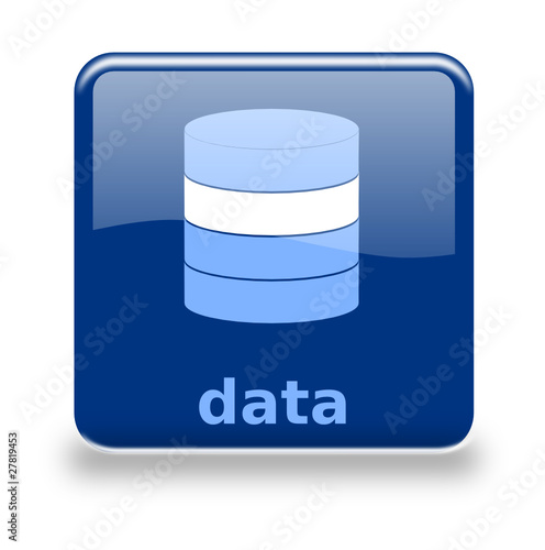 Button Datenbank blau