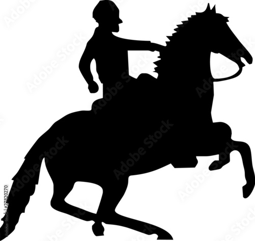 horse and man