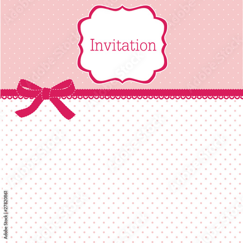 Polka dot design with bow