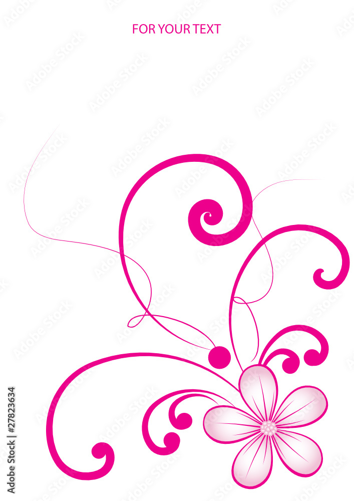 Abstract flowers background with place for your text Abstract flowers background with place for your text