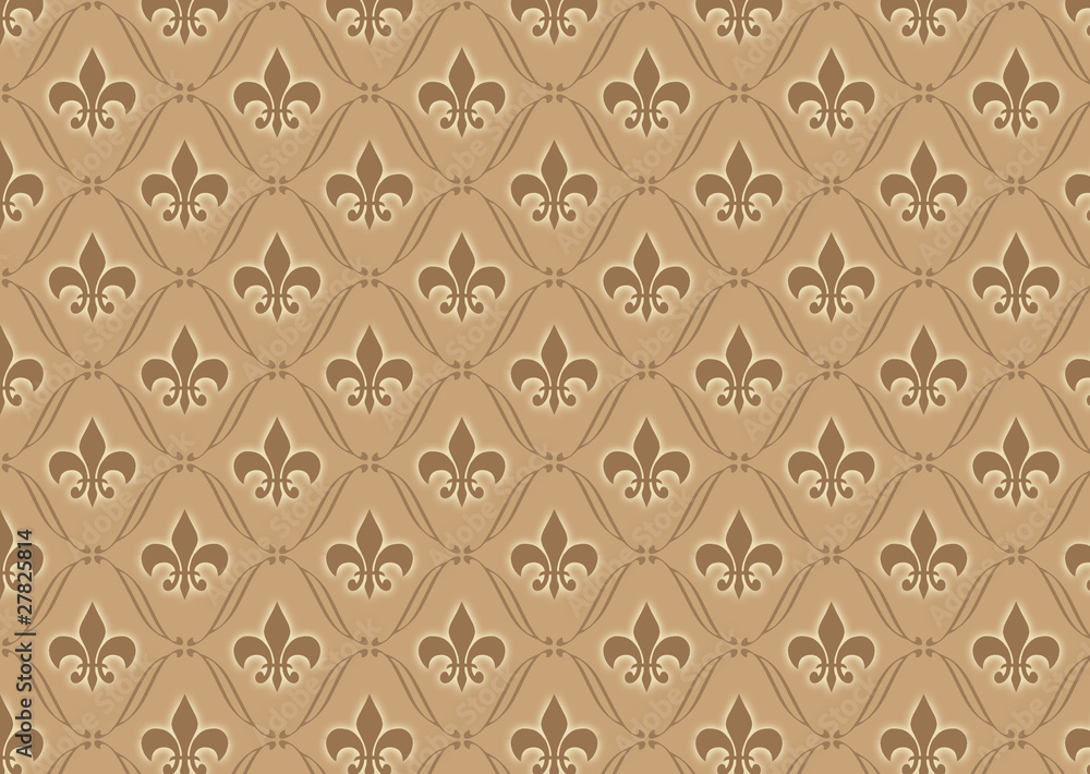 Brown damask retro wallpaper Brown damask retro wallpaper