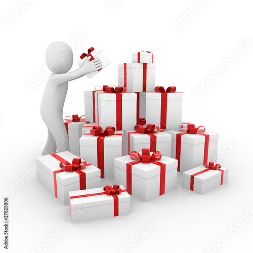 3d figur Geschenk hinstelle...