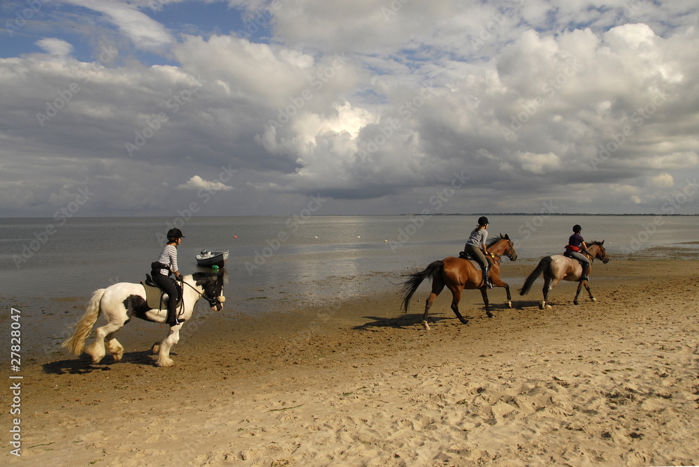 Reiter am Strand von Sylt