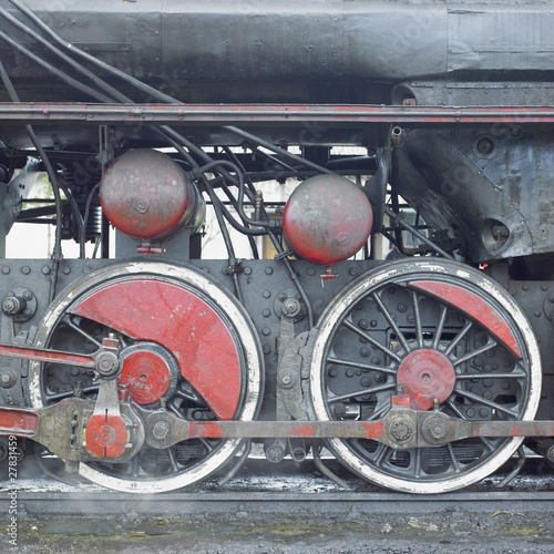 detail of steam locomotive (33-326), Dubrava, Bosnia and Hercego photo