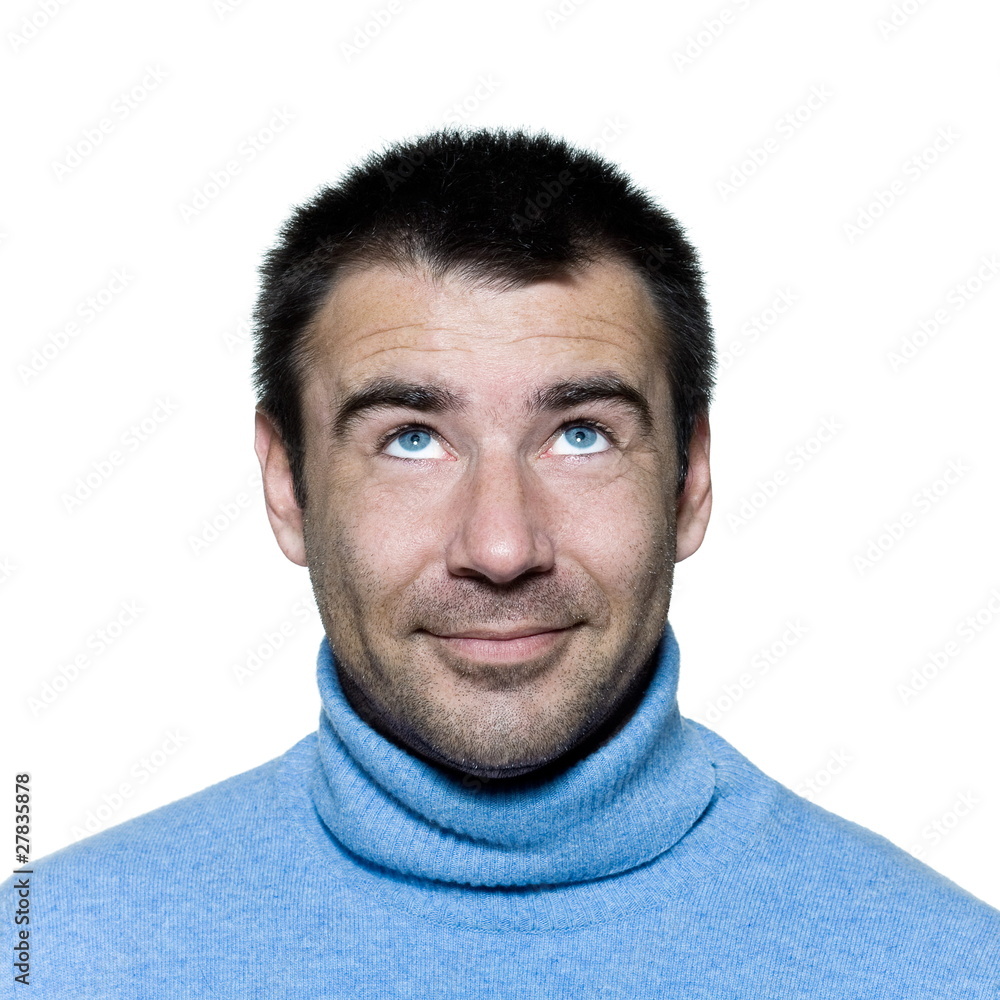 man portrait smiling happy childish satisfaction man portrait smiling happy childish satisfaction