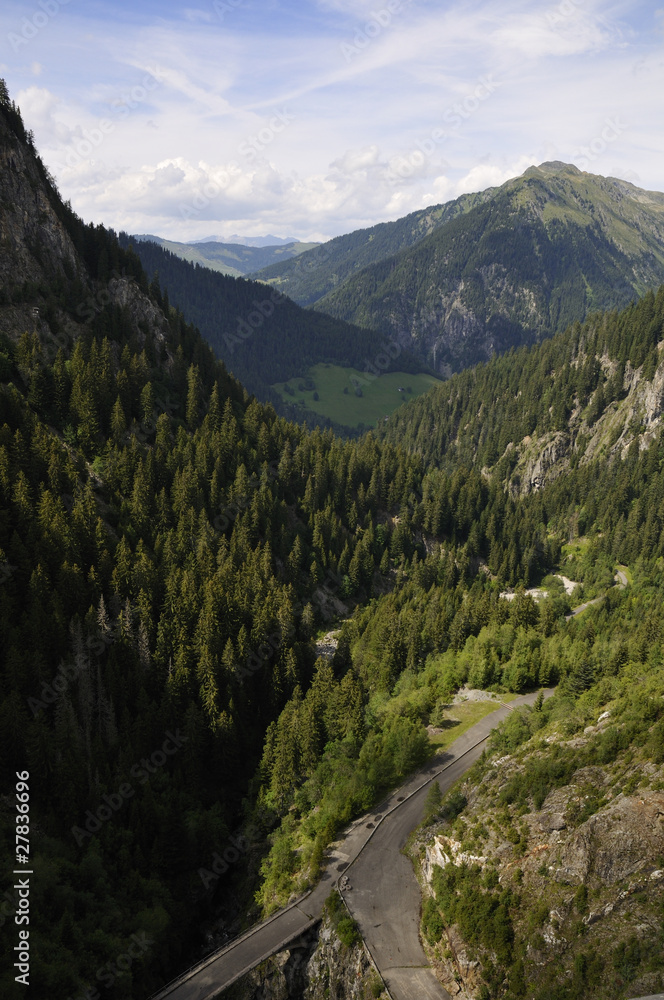 Obraz premium Du haut du barrage