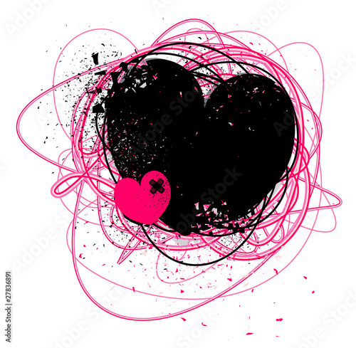 grunge broken heart