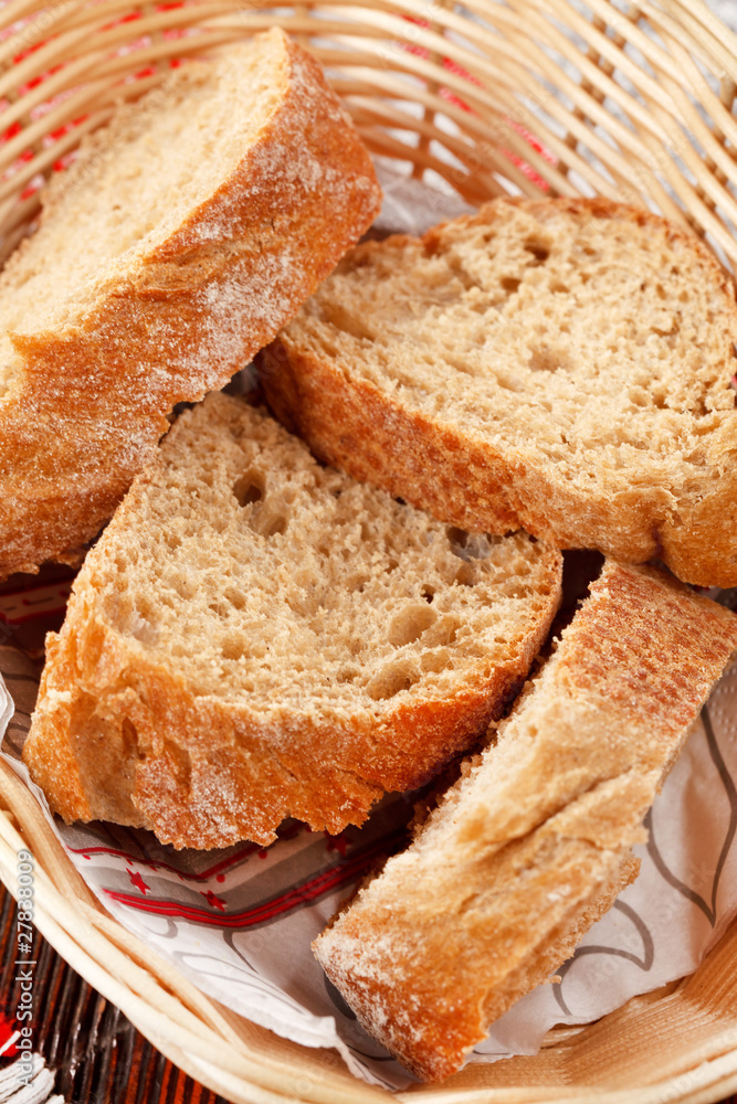 Fototapeta premium bread in the basket