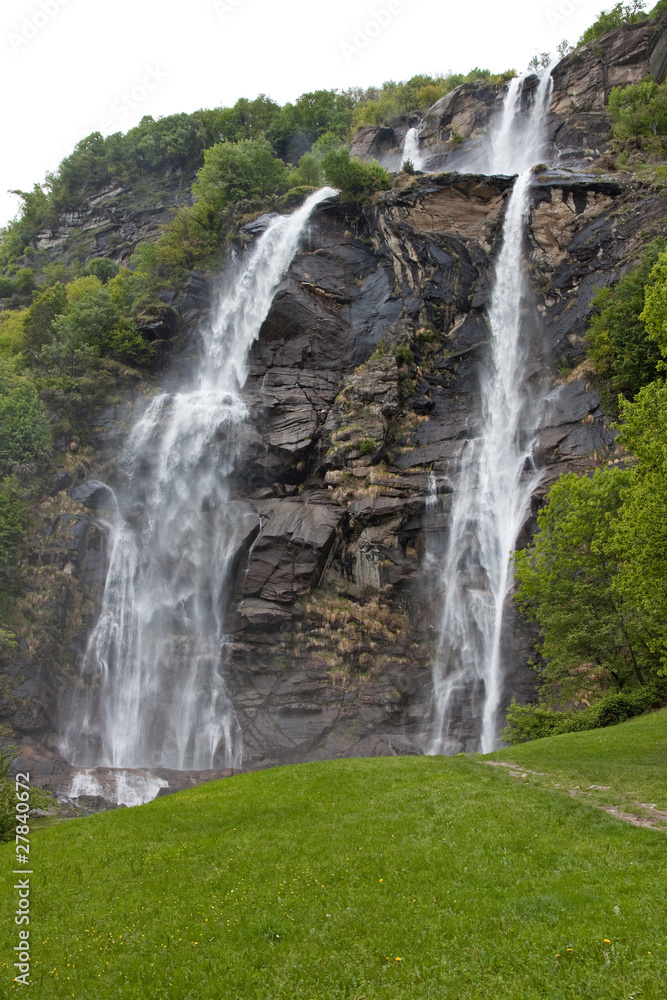 Fototapeta premium Chiavenna waterfalls, northern Italy