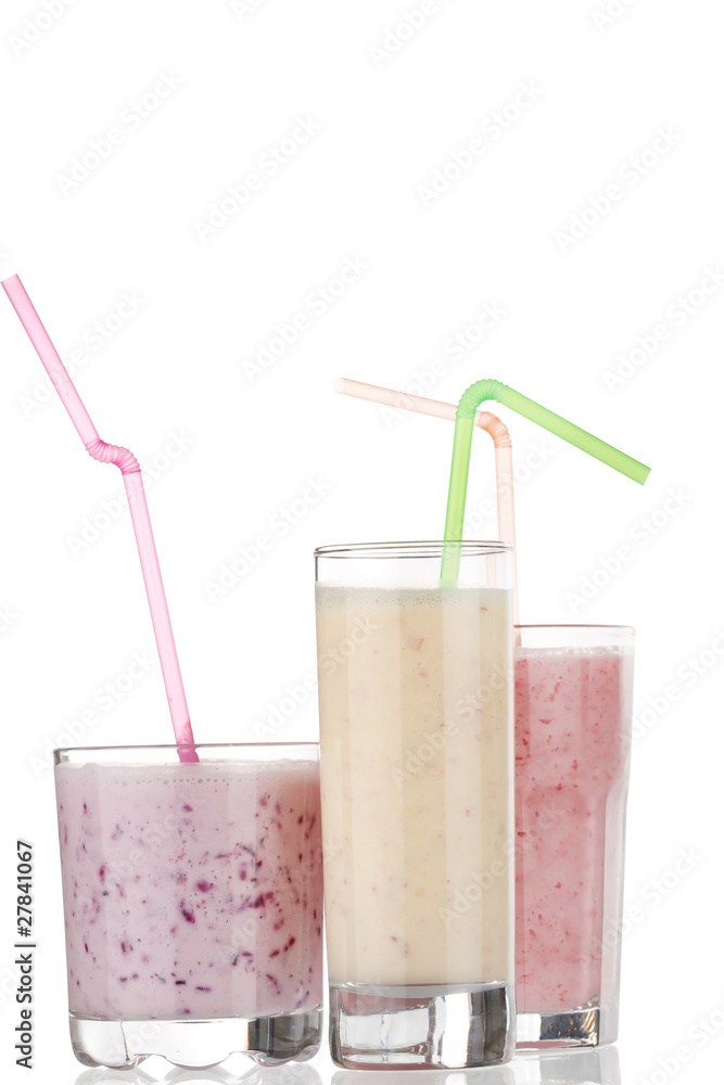 berry smoothies isolated on white background berry smoothies isolated on white background