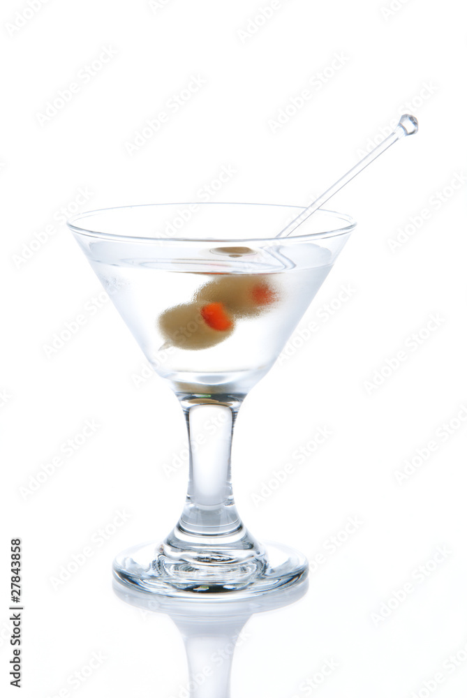 Classic Martini with olives