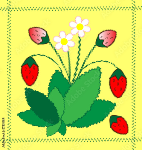 background strawberry
