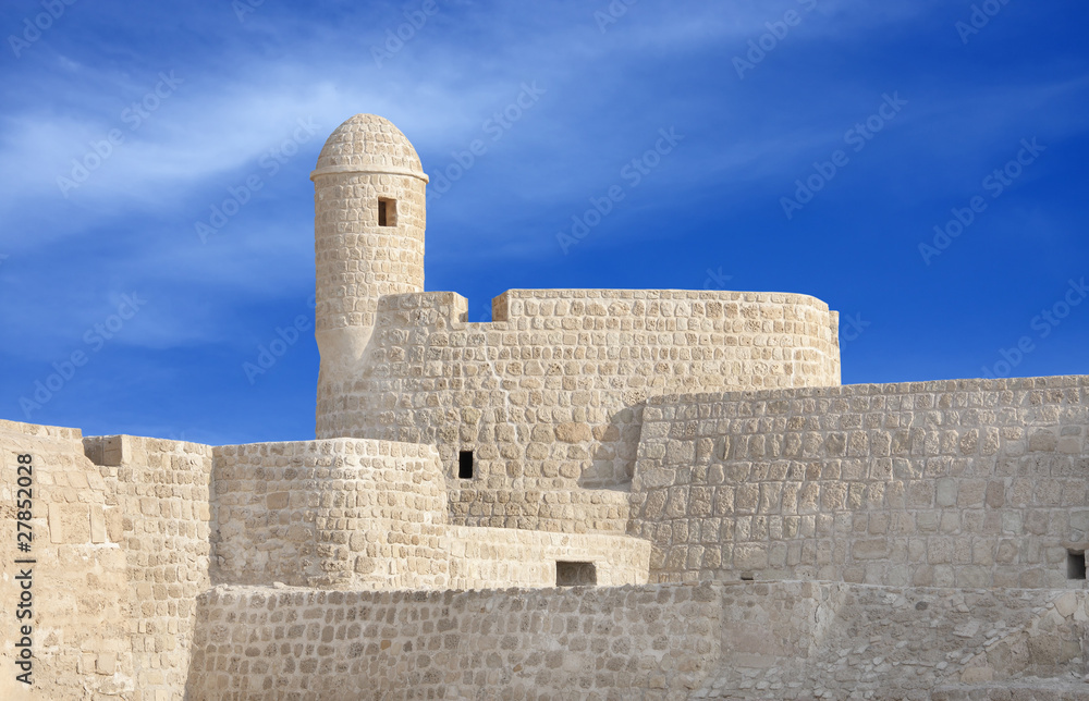 Watch tower at the corner if the southern wall in Bahrain fort