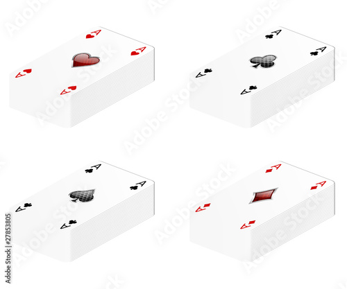 Iconset Pokerkarten Asse 2