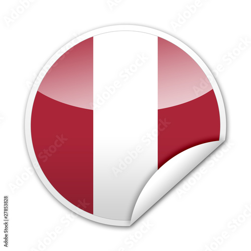 Pegatina bandera Peru con reborde Free Download Pegatina bandera Peru con reborde - GFXLoad