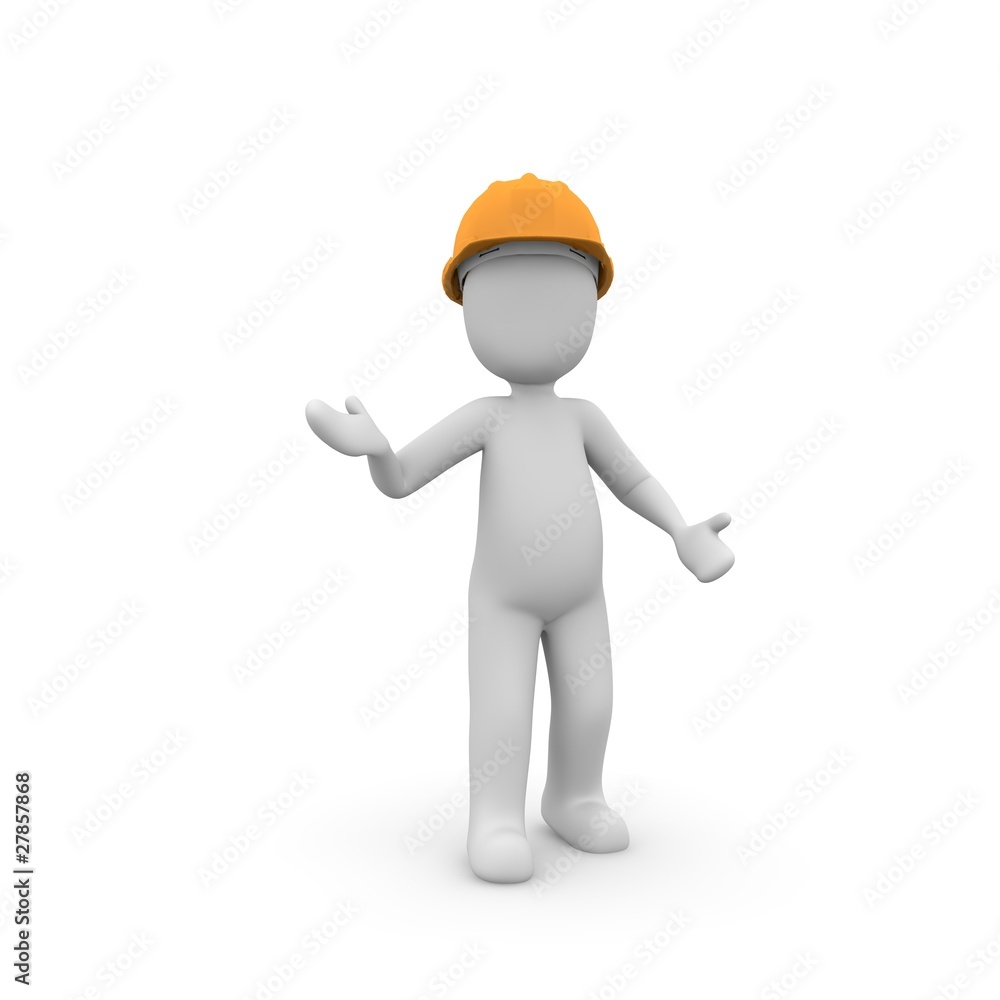 3D Figur mit Helm 3D Figur mit Helm