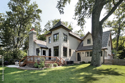Obraz na plátně Luxury stone home