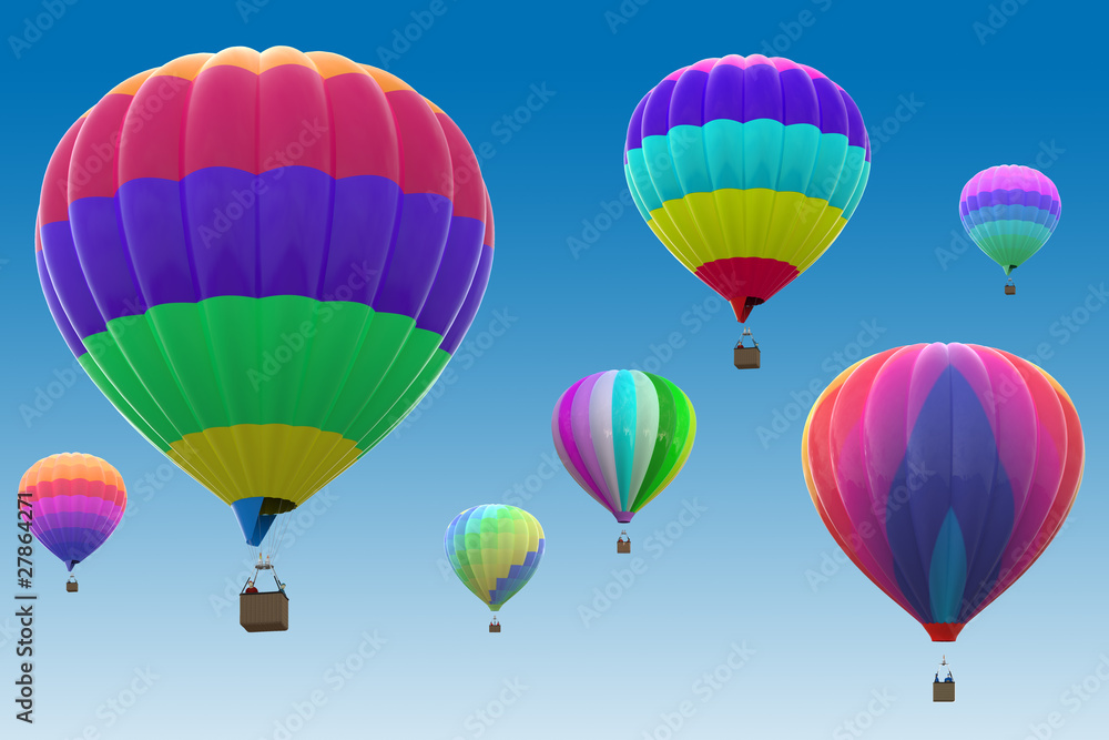 Fototapeta premium Colorful hot air balloons