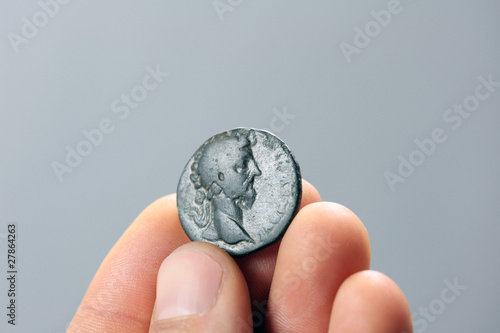 old roman coin