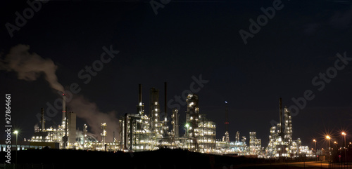 chemical industry by night // panorama