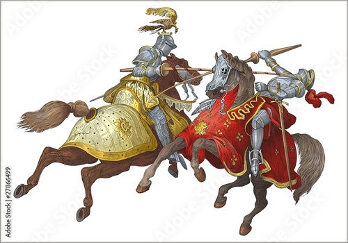 Knights tournament  vector
