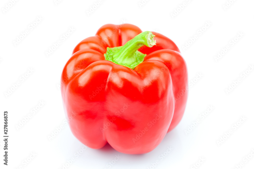 red pepper isolated on white