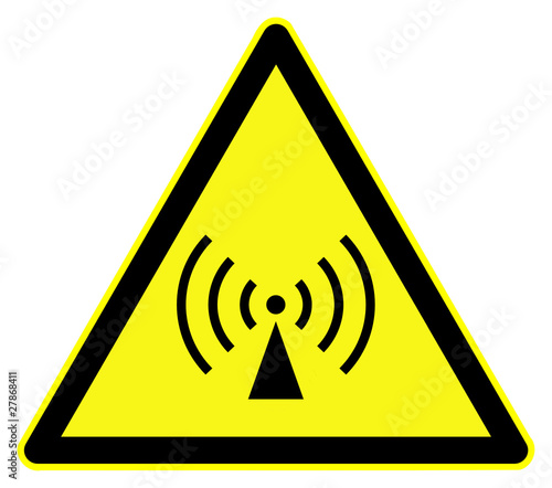 Non ionizing radiations ( radio waves ) symbol