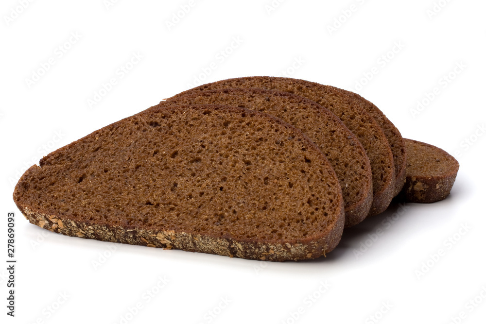 rye bread isolated on white background rye bread isolated on white background