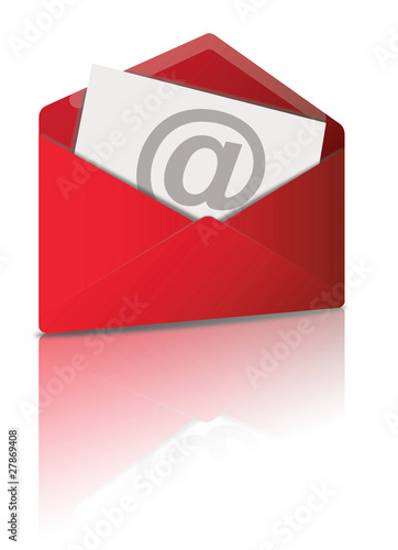 Reflecting E-Mail Icon