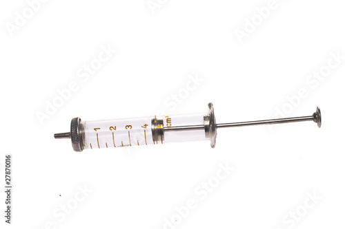 hypodermic syringe isolated © robootb