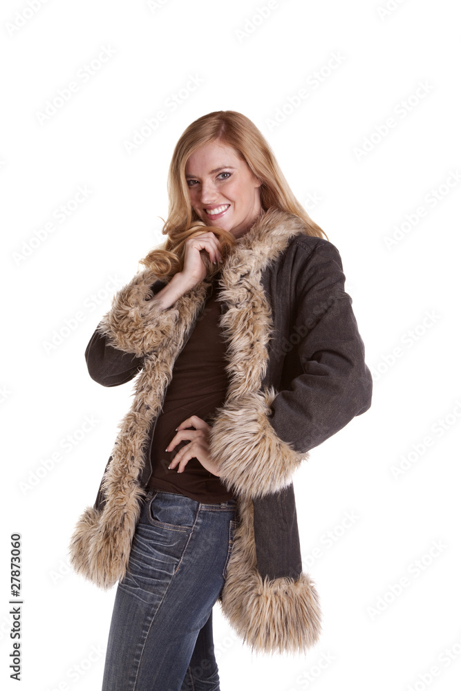 standing with coat standing with coat