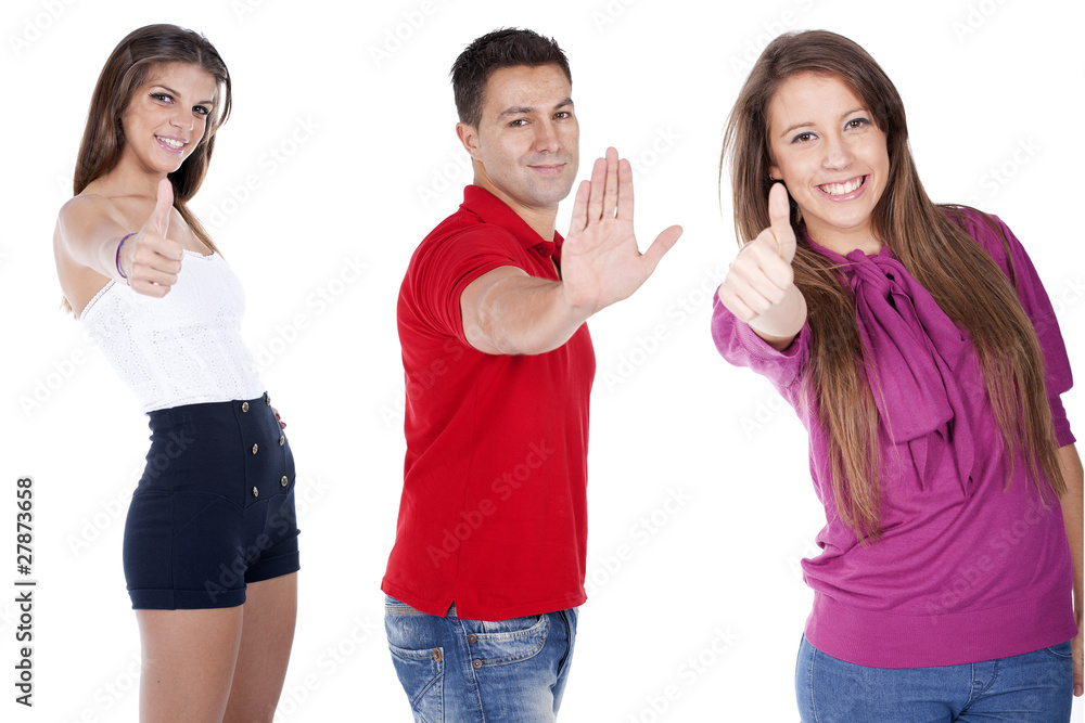 group of people doing signs with fingers group of people doing signs with fingers