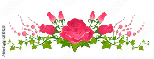 Beautiful bouquet from roses is isolated