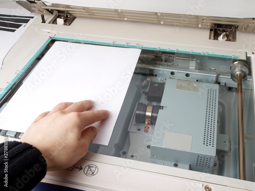 Person operating multi purpose machine