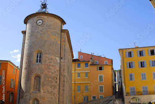 Tableau sur toile ancient Templar tower in France, city of Hyeres