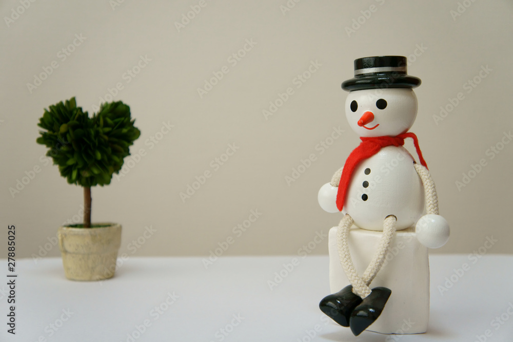 観葉植物でリラックス 雪だるま 観葉植物でリラックス 雪だるま