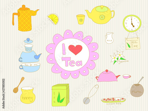 I love tea doodle