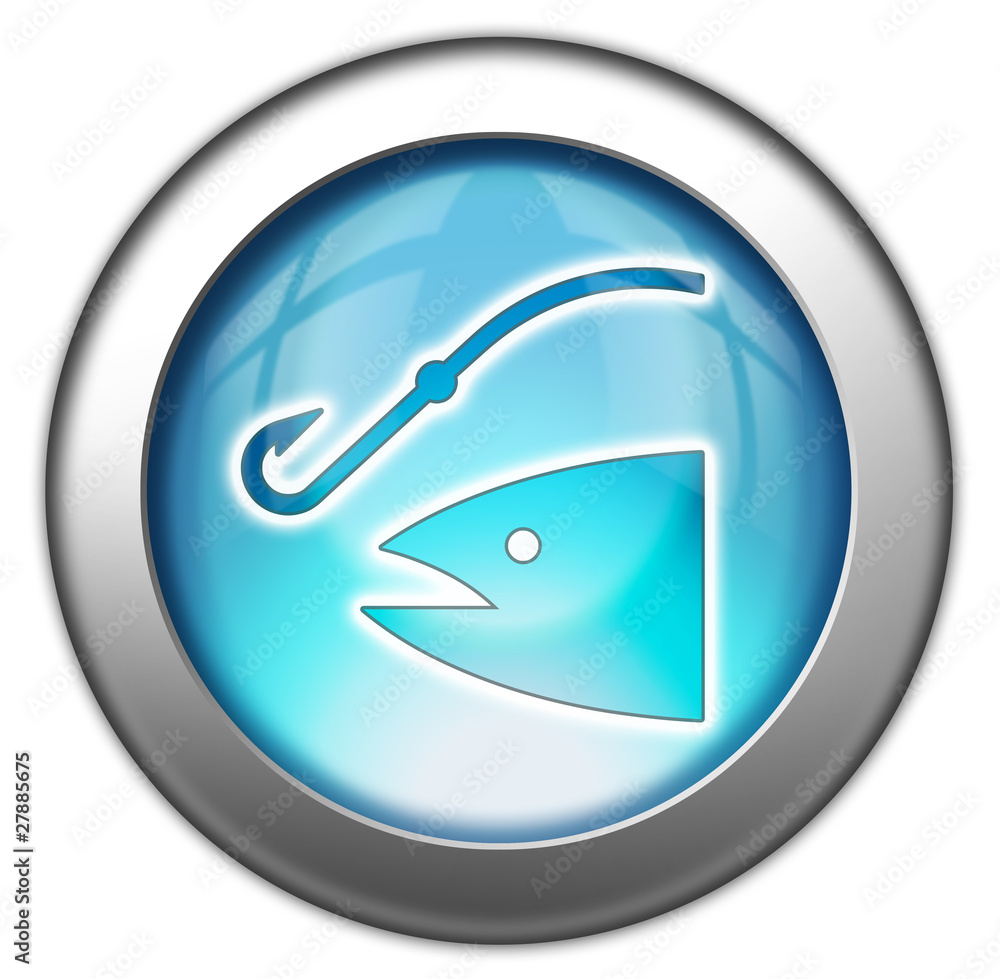 Obraz premium Glossy 3D effect button 