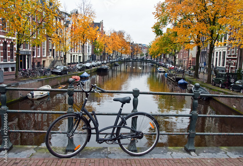 Canal and Bike in Amsterdam