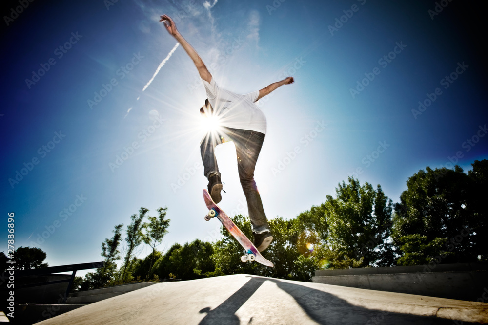 Skateboarder - obrazy, fototapety, plakaty 