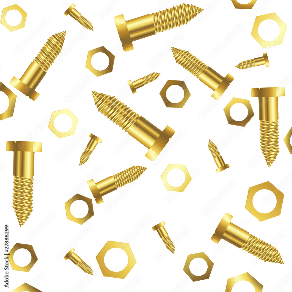 screws and nuts over white background screws and nuts over white background