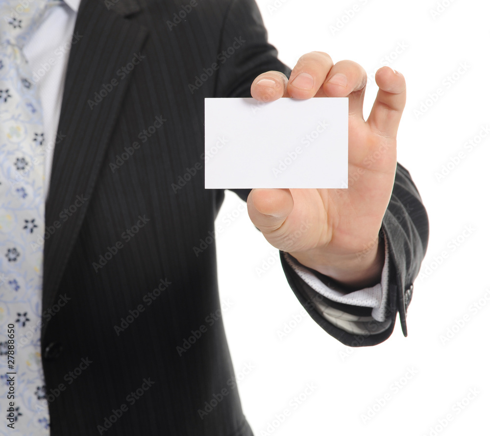 man handing a blank man handing a blank