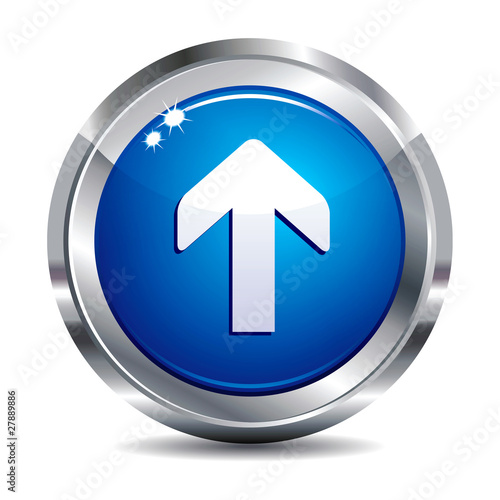 Upload Glossy Icon Button