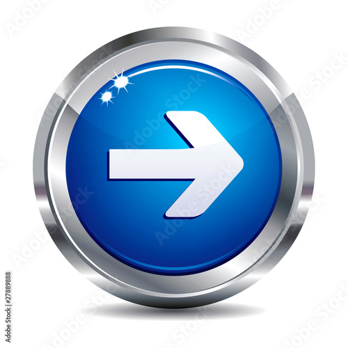 Forward Glossy Icon Button